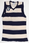 Group of three football jumpers acquired by Nathan Buckley during his football career. One is an older Collingwood-style guernsey without number or other identifying patches. The second is a Melbourne/Norwood style Brandella brand jumper bearing #51, but - 2
