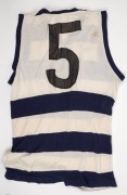 Group of three football jumpers acquired by Nathan Buckley during his football career. One is an older Collingwood-style guernsey without number or other identifying patches. The second is a Melbourne/Norwood style Brandella brand jumper bearing #51, but - 3