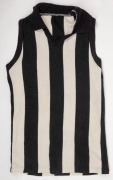 Group of three football jumpers acquired by Nathan Buckley during his football career. One is an older Collingwood-style guernsey without number or other identifying patches. The second is a Melbourne/Norwood style Brandella brand jumper bearing #51, but - 4