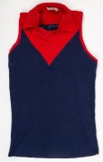 Group of three football jumpers acquired by Nathan Buckley during his football career. One is an older Collingwood-style guernsey without number or other identifying patches. The second is a Melbourne/Norwood style Brandella brand jumper bearing #51, but - 6