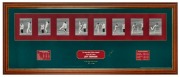 Two frame by frame limited edition prints featuring; Dennis Lillee (168/1500) and Jeff Thomson (185/1500). Both signed by the featured fast bowler and individually framed together with certificates of authenticity. Each overall 44 x 106cm - 3