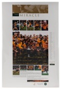 "The Miracle - Rugby From Heaven" limited edition posters (#355, 356, 196, 400,&nbsp;and 401/500), signed by all 25 members of The Wallabies team which won the "Bledisloe Cup 2000" against The All Blacks. All with PWC /Legends CofA. Each overall 62 x 42cm.