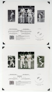 BILL BROWN & ARTHUR MORRIS, original signatures on a limited edition (#311/350) "The Openers" presentation; with PWC Certificate of Authenticity. 30 x 32cm; together with BOB SIMPSON & BILL LAWRY, original signatures on a limited edition (#209/350) "The Openers" presentation; with PWC Certificate of Authenticity. Each 30 x 32cm