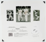 BILL BROWN & ARTHUR MORRIS, original signatures on a limited edition (#311/350) "The Openers" presentation; with PWC Certificate of Authenticity. 30 x 32cm; together with BOB SIMPSON & BILL LAWRY, original signatures on a limited edition (#209/350) "The O - 3