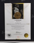 SYNEY 2000 OLYMPICS: CATHY FREEMAN signed limited edition (169/2000) Australian Olympic Team presentation with certificate of authenticity. Framed and glazed. Overall 80 x 60cm. - 2