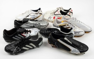 Eleven assorted signed football boots, each coming with its own Certificate of Authenticity.