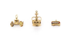 CHARMS. Eight assorted charms. 21.4grams.
