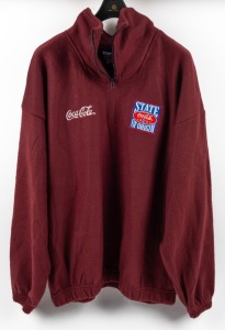 1997 State of Origin players’ windcheater. Maroon in colour.