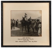 A collection of five photographs, comprising of H.Neagle's Bon Reve 1918, with Rider Stan Reid; Beechwood, winner&nbsp;at Randwick 1935, with rider Ray Wilson; Zuyder Zee, Winner of King's Cup Calcutta 1936, Rider Ray Wilson; Mas' Antibes, Winner of Viceroy Cu - 4