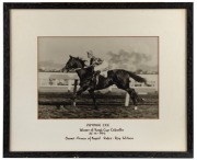 A collection of five photographs, comprising of H.Neagle's Bon Reve 1918, with Rider Stan Reid; Beechwood, winner&nbsp;at Randwick 1935, with rider Ray Wilson; Zuyder Zee, Winner of King's Cup Calcutta 1936, Rider Ray Wilson; Mas' Antibes, Winner of Viceroy Cu - 5