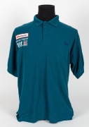 Northern Territory Football Development Foundation polo. Green/grey.