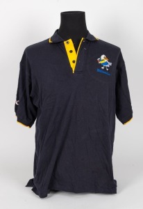 Williamstown team polo, with Williamstown mascot caricature on breast and KFC badging. Worn by Nathan Buckley when playing for Williamstown in 2007.