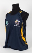 International Rules series v Ireland 2008, an Australian team training singlet with Australian logo on left breast. - 2