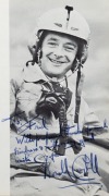 DONALD CAMPBELL, original pen signature and dedication to the introductory page of&nbsp; the "WORLD CHALLENGE - Proteus Bluebird Project 1963", the 16-page souvenir brochure, which also lists sponsors, trustees and supporters.