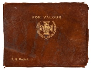 THE VICTORIA CROSS FOR VALOUR : Souvenir Dinner Menu, 1919, with multiple SIGNATURES "DINNER Offered by Mr. Hugh D. McIntosh to Heros of the A.I.F. on whom His Majesty the King conferred the VICTORIA CROSS FOR VALOUR : HOTEL AUSTRALIA : on the night of AR