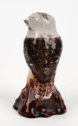 GRACE SECCOMBE pottery statue of a kookaburra on tree stump, incised "Grace Seccombe, N.S.W.", 13cm high - 3