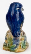 GRACE SECCOMBE&nbsp;rare pottery statue of a kingfisher, incised "Grace Seccombe, N.S.W.", 7cm high - 4