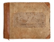 AN EXTRAORDINARY LEDGER BOOK RECORDING THE CONVICTS EMPLOYED IN A "WOOD GANG" BETWEEN APRIL 1866 and JULY 1868: The front cover further titled "No.27", the ledger of 184 pages, is a page-by-page record of the work performed by long-term convicts, mainly "