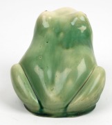 BENDIGO POTTERY green glazed frog, 13cm high, 19cm long - 3