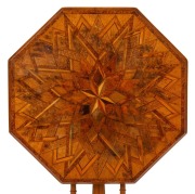 SUEFFERT fine antique New Zealand tilt-top wine table, 19th century, 74cm high, 57cm wide, 57cm deep - 3