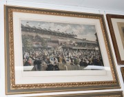 CARL KAHLER&nbsp; (Austria, Australia, United States, 1855-1906) Spring Racing Carnival 1887: a set of three hand-coloured photogravures titled "The Lawn at Flemington on Melbourne Cup day",&nbsp; "The Betting Ring at Flemington", "Derby Day, Flemington", attractiv - 4
