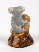 GRACE SECCOMBE&nbsp;pottery statue of a koala, incised "G. S., Aus.", 8cm high - 2