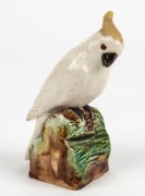 GRACE SECCOMBE&nbsp;rare pottery statue of a sulphur crested cockatoo, 13cm high - 2