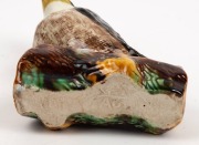 GRACE SECCOMBE impressive pottery kookaburra statue with open beak, incised "G. S. Aus.", ​​​​​​​19cm high - 4