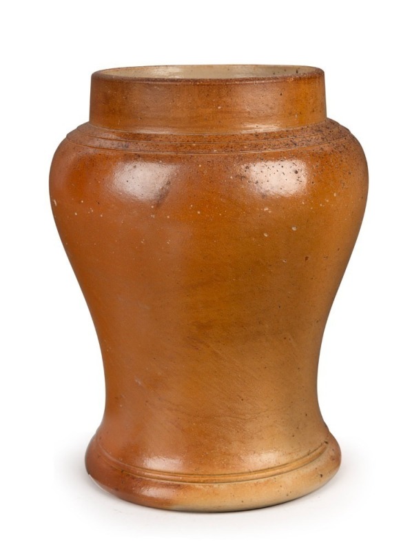 BENDIGO pottery tobacco jar, 19th century, ​​​​​​​25cm high