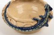 MARGUERITE MAHOOD "The Intruder" pierced pottery bowl with applied dragon decoration, incised "Marguerite Mahood, The Intruder", ​​​​​​​5.5cm high, 12cm wide - 4