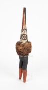 DUK DUK figure, carved wood and natural fibre with painted finish, New Ireland origin, 47cm high - 2