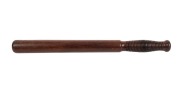 An antique Australian hardwood truncheon with ring turned hand grip, 19th century, ​​​​​​​38cm long