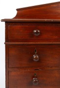 An antique Australian cedar twin pedestal desk with palladium back, New South Wales origin, 19th century, 100cm high, 137cm wide, 52cm deep - 3