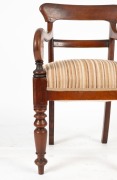 A Colonial Australian spade back cedar library chair, New South Wales origin, circa 1850, ​​​​​​​52cm across the arms - 2