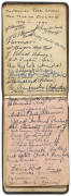 c1929-48 AUTOGRAPH BOOK, includes Walter Lindrum; 1929 English Rugby League team (12 signatures) & 1929-30 Australian Rugby League team (32 signatures). Fair/G condition. - 2