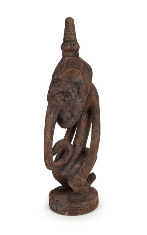 Spirit figure, carved wood with remains of painted finish, Sepik River, Papua New Guinea, ​​​​​​​21cm high