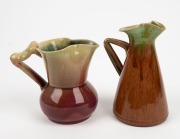 REMUED two pottery jugs with branch handles, ​​​​​​​11cm and 14cm high - 2