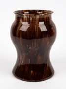 JOHN CAMPBELL pottery vase with mottled brown glaze, incised "John Campbell, 1933", 20cm high - 2