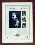 1983 AMERICA'S CUP: display "Australia's Cup" signed by John Bertrand, limited edition 41/500, framed & glazed, overall 50x67cm. With CoA.