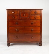 An antique Australian cedar chest of seven drawers with huon pine secondary timbers, Tasmanian origin, 19th century, 128cm high, 121cm wide, 57cm deep