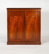 An antique Colonial Australian cedar and pine shield door cabinet, South Australian origin, 19th century, 112cm high, 101cm wide, 54cm deep