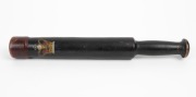 POLICE BATON with painted crown and "V.R." decoration, circa 1880s, ​​​​​​​36cm long