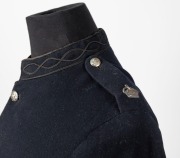 VICTORIAN POLICE wool tunic with Queen Victoria crown and cypher buttons, metal trim and silk embroidered collar. Believed to be Inspector of Police rank, late 19th century. - 3