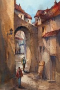 ANTHONY A. PROUT (1946 - ), San Gimignano, Italy, watercolour, signed lower right "A.A. Prout", 27 x 18cm, 47 x 37cm overall