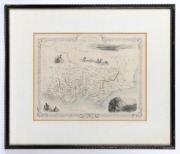 JOHN TALLIS (1817 - 1876), "Part of South Australia" and "VICTORIA or PORT PHILLIP", steel engravings, 1851, 34 x 26cm and 26 x 34cm; both framed, (2). - 2