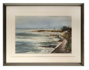 DAVID K. TAYLOR (b.1941), Mood of a Melbourne Seafront, 1979, gouache, titled verso, signed and dated lower right, 53 x 77cm; framed 85 x 109cm overall.