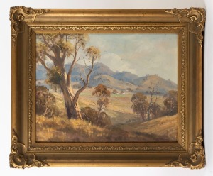 LEON HANSON (1918 - 2011), Tumut, oil on board, signed lower right "Leon Hanson", ​​​​​​​35 x 45cm, 50 x 60cm overall