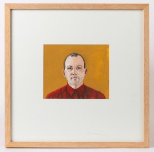 GRAEME DRENDEL (b.1953), Self Portrait, 1998, gouache on paper,  signed and dated lower right, 15 x 19cm; framed 40.5 x 40.5cm overall. Provenance: Private collection, Melbourne; ex Australian Galleries (with their exhibition label and stock number verso