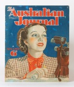 [ORIGINAL MAGAZINE COVER ARTWORK] The front cover artwork for the 1st Nov.1937 edition of "The Australian Journal" published in Melbourne; gouache on board, signed by the artist, N.F. Rhoden, at lower left, 46 x 38cm.