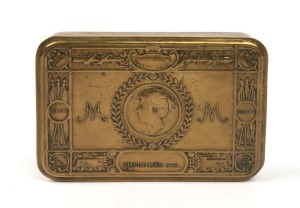 WWI PRINCESS MARY Christmas 1914 cake tin, 13cm wide